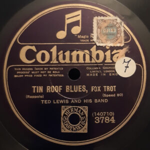 Ted Lewis And His Band – Tin Roof Blues / Angry (Shellac 10" 80 RPM, 1924)