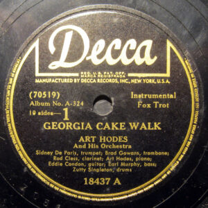 Art Hodes And His Orchestra – Georgia Cake-Walk / Liberty Inn Drag (Shellac 10" 78 RPM)