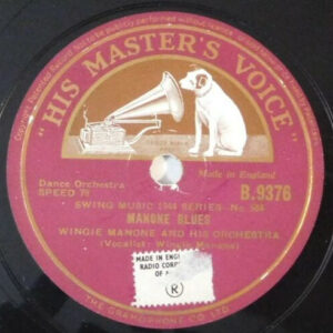 Wingy Manone & His Orchestra – Royal Garden Blues / Manone Blues (Shellac 10" 78 RPM Repress)