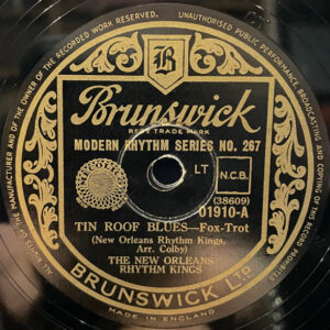 New Orleans Rhythm Kings – Tin Roof Blues / Panama (Shellac 10" 78 RPM, 1947)