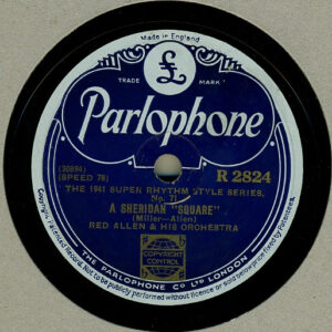 Henry "Red" Allen And His Orchestra – A Sheridan Square / Indiana (Shellac 10" 78 RPM, 1941)